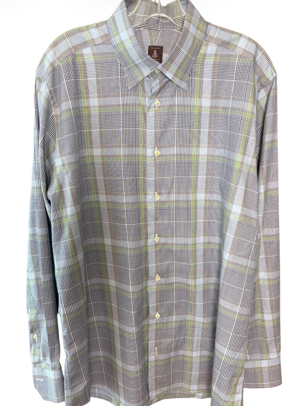 Robert Talbott Estate Bespoke Plaid Button down custom mens shirt- Read